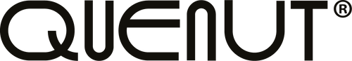 Text reading 'QUENUT' in a bold, stylized font.